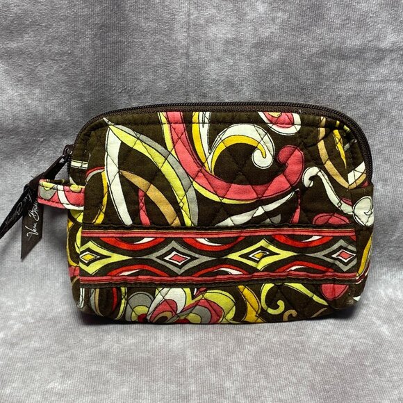 Vera Bradley Puccini Small Cosmetic/Makeup/Toiletry Lined Bag Zip Closure - Picture 1 of 9